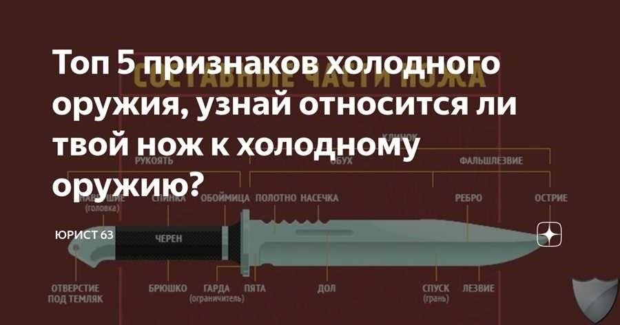 Какой нож считается холодным оружием в россии правила и ограничения