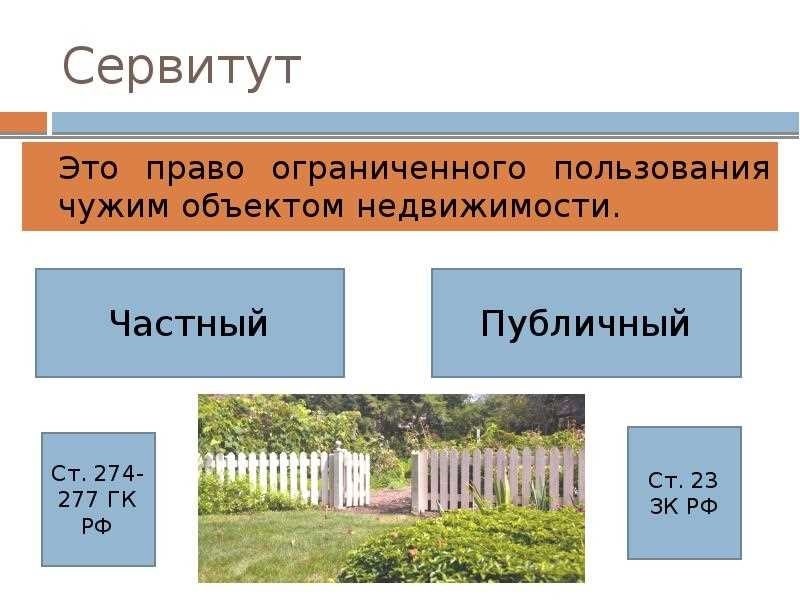 Сервитут что это правовое определение и особенности