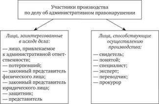 Участники административного процесса полный список и роли